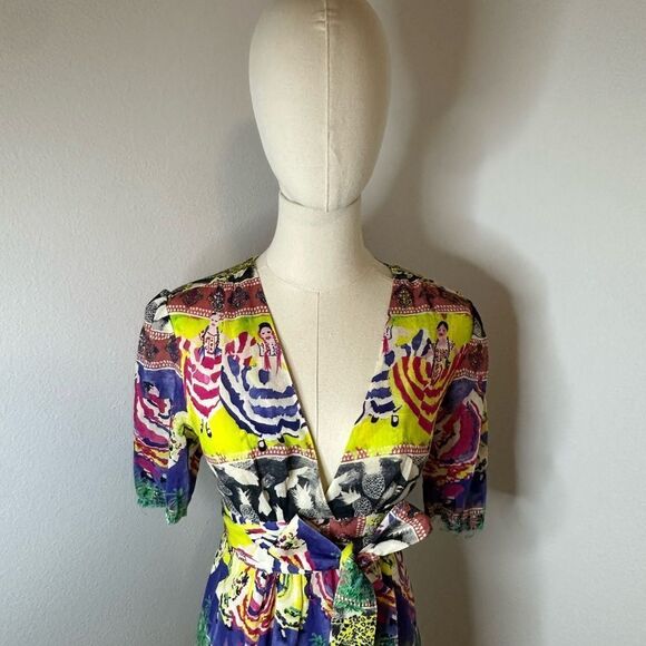 [Paris Atelier & Other Stories] Wrap Tie Maxi Dress - Size 6 - Picture 3 of 12